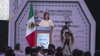 Xóchitl Gálvez desde la 87ª Convención Bancaria en Acapulco, Guerrero, 2024