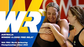 NEW WORLD RECORD 🚨🚨 | Women’s 4x200m Freestyle Relay | 16th FINA World Swimming Championships 2022