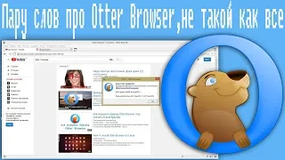 Пару слов про Otter Browser,не такой как все