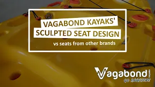 Vagabond Kayaks' Sculpted Seat Design (vs seats from other brands)