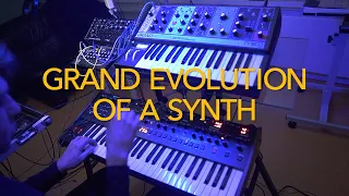 The Grand Evolution of a SYNTH : INTERSTELLAR JOURNEY Moog Grandmother & Sequential OB6 [feat. DFAM]
