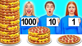 تحدي 100 طبقة من الطعام | حرب المطبخ Mega DO Challenge