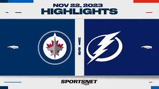 NHL Highlights | Jets vs. Lightning - November 22, 2023