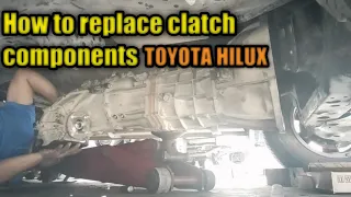 TOYOTA HILUX HOW TO REPLACE CLATCH COMPONENTS
