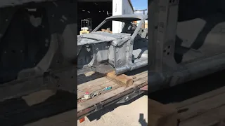 65 Mustang body and parts after acid dipping