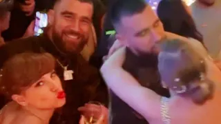 Taylor Swift and Travis Kelce KISSED at New Year's Party after The Chiefs Victory