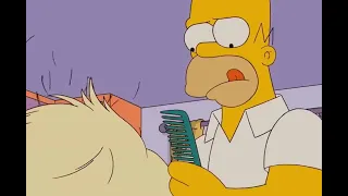 The Simpsons - Homer becomes a hair stylist