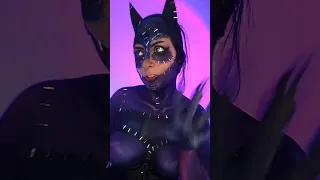 Catwoman Dabi 🐈‍⬛🔥 #batman #catwoman #dabi #catwomanbodypaint #bodypaint #catwomancosplay