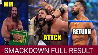 Finn Blaor Shocking Returns !  Edge Attck Roman reigns ! Seth rollins Win Money in the bank