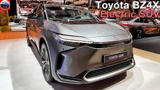 2023 Toyota BZ4X Electric SUV - FIRST LOOK Interior & Exterior (Auto Expo Brussels)