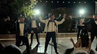 Groomsmen Surprise Lip Sync performance of Desmond Dennis' "Can You Stand the Rain (feat. SJ3)"