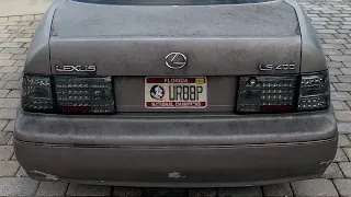 VIP LS400 ULTRA Rare Smoked Clear Tail Lights + Floor Raise Prep