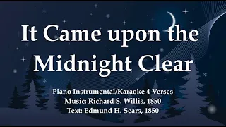 It Came Upon the Midnight Clear | Piano Instrumental with Lyrics
