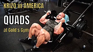 QUADS Training at Gold's Gym | Krizo in America