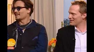 Johnny Depp and Paul Bettany Mortdecai interview  Good Morning Britain