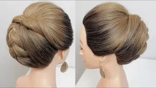Easy Bridal Updo Tutorial. Wedding Prom Hairstyles For Long Hair