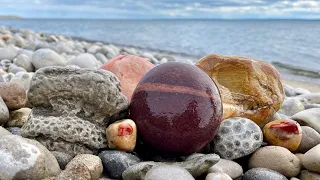 Lake Huron Rock Hunt, Including Polished and Slabbed Finds