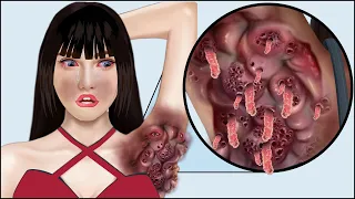 ASMR Remove Dogticks & Maggot Infected Armpit | Severely Injured Animation | Universe ASMR