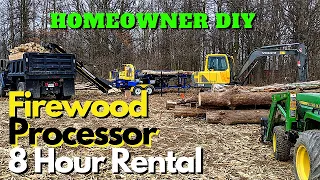 Homeowner Rents a Firewood Processor - Dyna SC-16 (8) Hour Rental