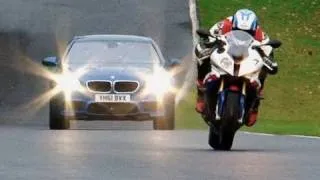 New BMW M5 vs BMW S1000RR superbike