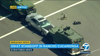 TENSE STANDOFF: SWAT smashes suspect's car, deploys flash-bang | ABC7