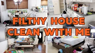 FILTHY HOUSE CLEAN WITH ME 2022! CLEAN, DECLUTTER & ORGANIZE WITH ME! SPEED CLEANING MOTIVATION!