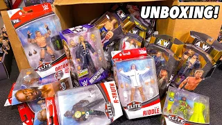 HUGE WWE ELITE & AEW UNRIVALED ACTION FIGURE UNBOXING!