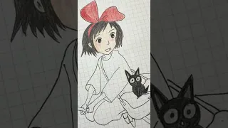 Drawing Kiki's Delivery Service 魔女の宅急便3