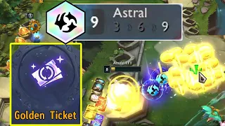 9 Astral + Golden Ticket = Broke The Game | TFT Set 7