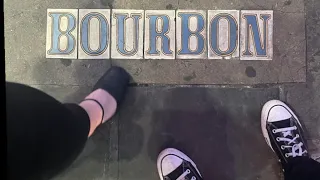 Walk Down Bourbon Street in The French Quarter May 9, 2024
