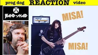 Band-Maid- Misa on Bass- "No God" (instrumental)   (reaction ep 325)