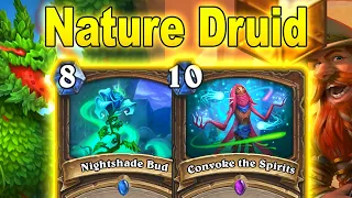 My New Nature Druid Deck Is Crushing The Meta With Endless Fun! March of the Lich King | Hearthstone