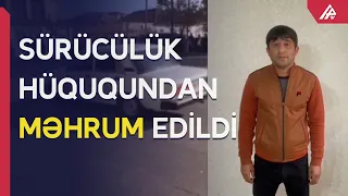 Avtoxuliqanlıq edən sürücü həbs edilib