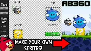 Make your own Angry Birds Sprites! (How to use the AB360 Sprite DAT Generator)