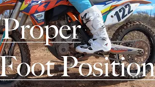 How to Ride a Dirt bike with Proper Foot Position!