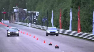 Mercedes C63 AMG  vs BMW M5 F10 (Drag Race)