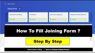 How to fill joining forms | Onboarding Embark | WILP Elite 2021, 2022 #embark #wipro #onboarding
