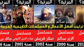 أفضل 20 مسلسلا عربيا تاريخيا وفنتازيا، الدراما التاريخية العربية، من 1995 إلى 2018.
