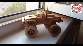 Making A Wooden Monster Truck // Camioneta OFF ROAD din lemn