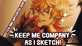 Keep Me Company as I Sketch and Paint #2 |No Talking|