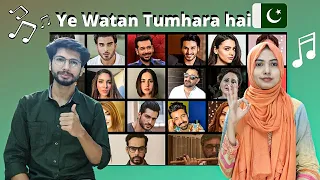 Ye Watan Tumhara Hai | Shany ft Pakistani Actors and Actresses #TumSeHaiYehWatan