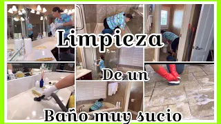 ✅LIMPIEZA DE BAÑO SUCIO ✅PASO A PASO 🛑limpieza profunda 🧐