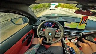 2024 BMW M3 Competition xDrive POV Highway Drive | Launch Control | 700 hp Is insane!!!!