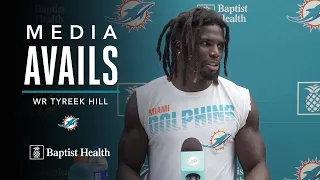 MEDIA AVAILABILITY | Tyreek Hill meets with the media after Miami Dolphins Training Camp