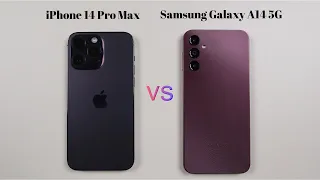 iPhone 14 Pro Max vs Samsung Galaxy A14 5G | Speed Test