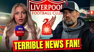🚨ATTENTION FANS! TERRIBLE NEWS CONFIRMED LAST MINUTE  LIVERPOOL FC LATEST NEWS