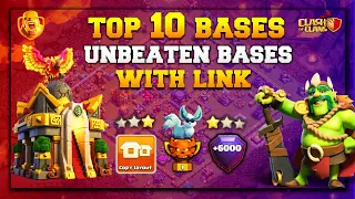 Top 10 *UNBEATEN* Town Hall 16 Base With Link | Th16 Anti Root Rider * WAR , Trophy * Base .