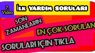 EN ÇOK ÇIKAN İLKYARDIM SORULARI VE CEVAPLARI #EHLİYETSINAVSORULARI 2020 #ilkyardım #dersi #ehliyet