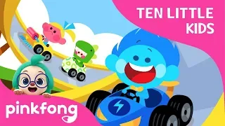 Ten Little Kids in the Car | Ten Little Kids Songs | Pinkfong Songs for Children