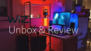 WiZ RGB LED Strip Starter kit unbox, install & review